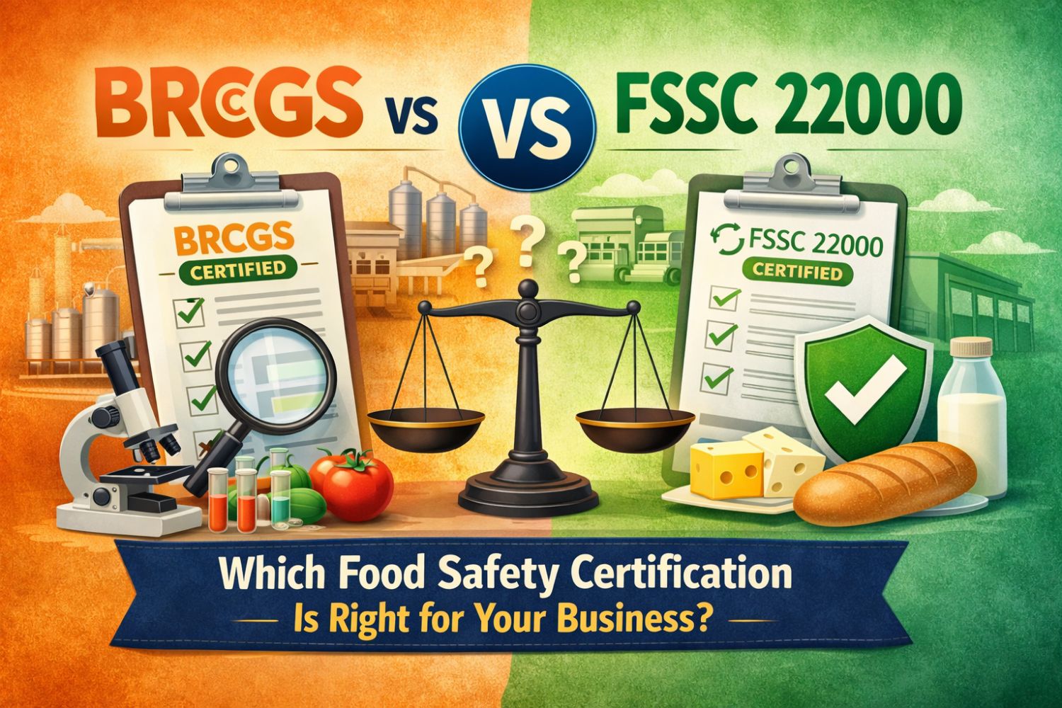 BRCGS vs FSSC 22000: Which Food Safety Certification Is Right for Your Business?